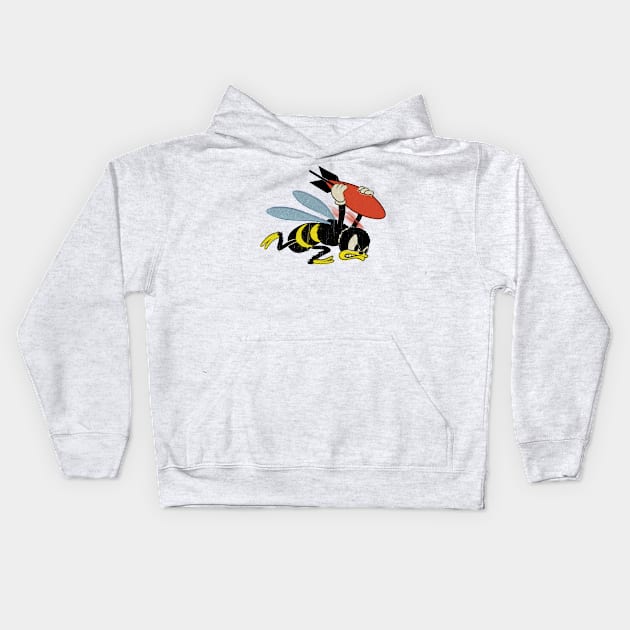 Bomber Bee Kids Hoodie by Toby Wilkinson